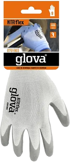 Luva Nylon Revestimento Nitrilo Cinzento - T9