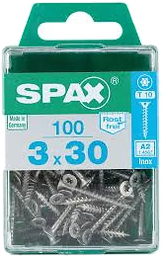SPAX CP bicro 3x30 M 100 pzs