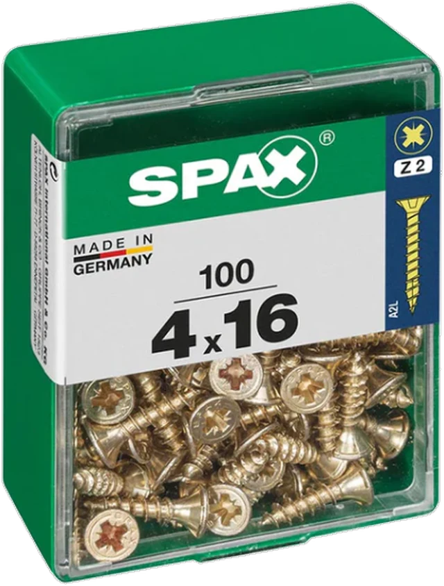 Parafuso SPAX Cp Bicro 4x16mm (100 un)