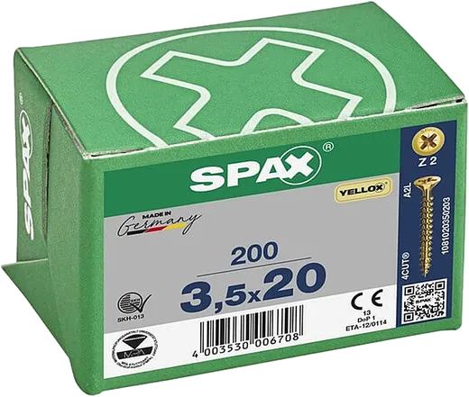 SPAX PZ CE 3.5X20 A2L