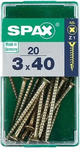 SPAX CP bicro 3x40 S 20 pzs