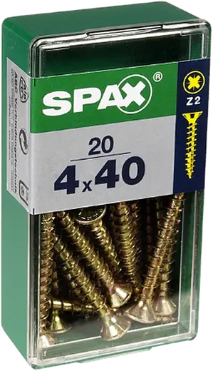 SPAX CP bicro 4x40 S 20 pzs