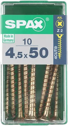 SPAX CP bicro 4,5x50 S 10 pzs