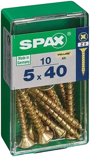 SPAX CP bicro 5x40 S 10 pzs