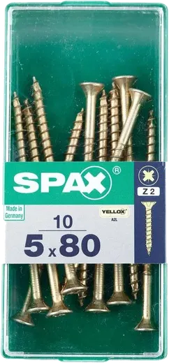 SPAX CP bicro 5x80 M 10 pzs