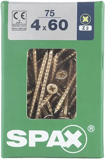 SPAX CP bicro 4x60 L 75 pzs