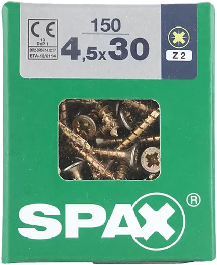 SPAX CP bicro 4,5x30 L 150 pzs