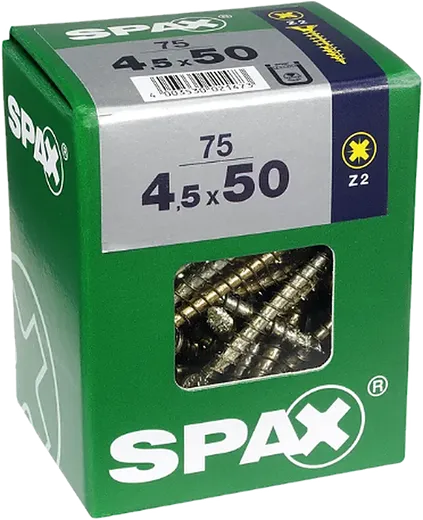 SPAX CP bicro 4,5x50 L 75 pzs