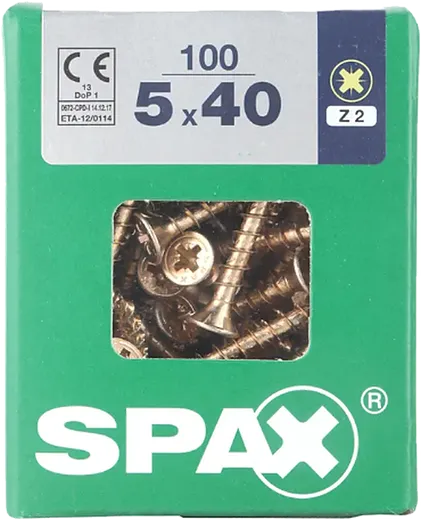 SPAX CP bicro 5x40 L 100 pzs
