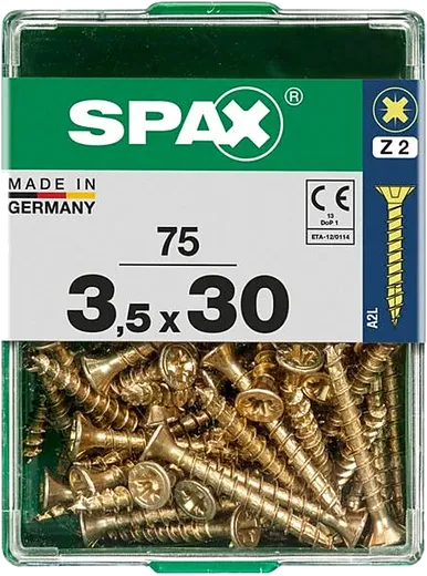 SPAX PZ CE 3.5X30 A2L