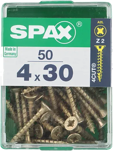 SPAX CP bicro 4x30 M 50 pzs