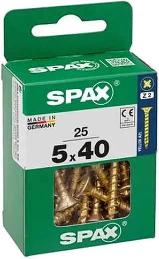 SPAX CP bicro 5x40 M 25 pzs