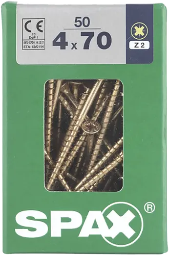 SPAX CP bicro 4x70 L 50 pzs