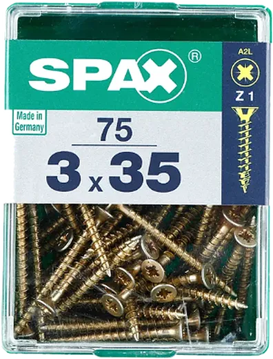 SPAX CP bicro 3x35 M 75 pzs