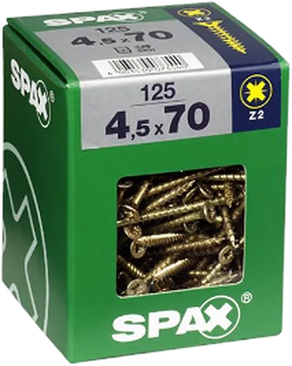 SPAX CP bicro 4,5x70 XL 125 pzs