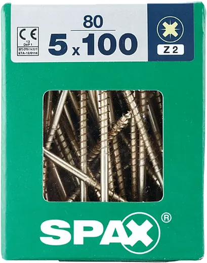 SPAX CP bicro 5x100 XL 80 pzs