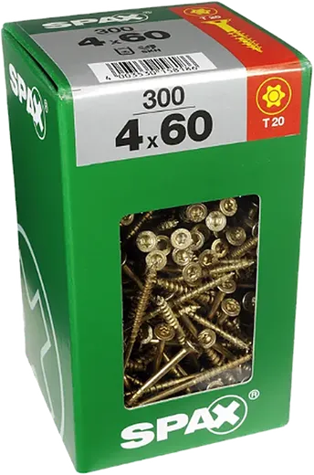 SPAX TRX CP Wirox 4x60 XXL 300 pzs