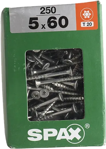 SPAX TRX CP Wirox 5x60 XXL 250 pzs