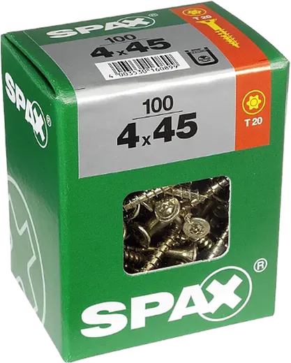SPAX TRX CP Wirox 4x45 L 100 pzs