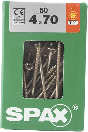 SPAX TRX CP Wirox 4,5x70 L 50 pzs