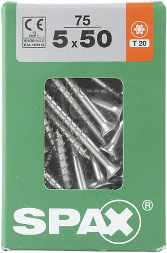 SPAX TRX CP Wirox 5x50 L 75 pzs