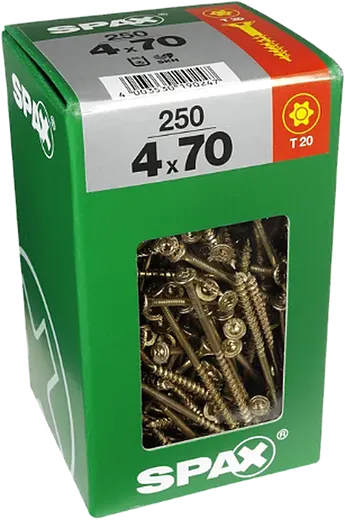 SPAX TRX CP Wirox 4x70 XXL 250 pzs