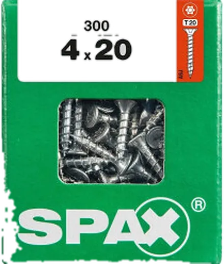 SPAX TRX CP Wirox 4x20 L 300 pzs