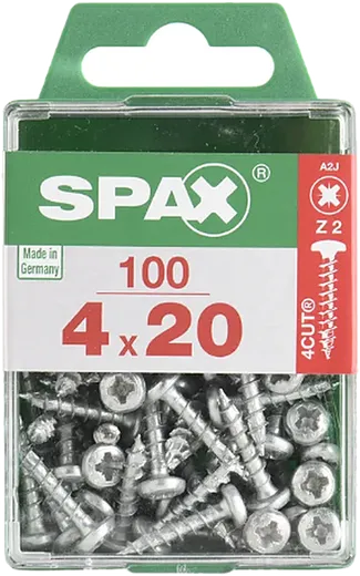 SPAX TRX CP Wirox 4x20 M 100 pzs