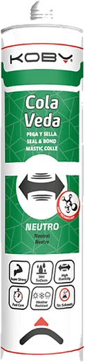 Cola E Veda Neutro Cinza Koby