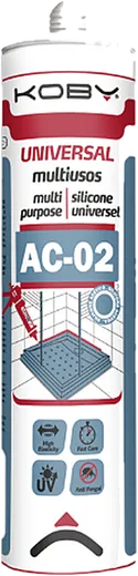 Silicone Acetato AC-02 Branco Koby