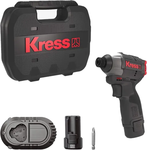 KUB50.2 - Aparafusadora/Chave de Impacto Brushless 12V 140Nm 1/4