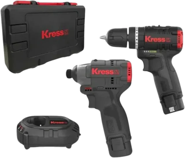 Combo Kress 12V KUG02 — KUC12 + KUB50.2 (2 Bat 2Ah)