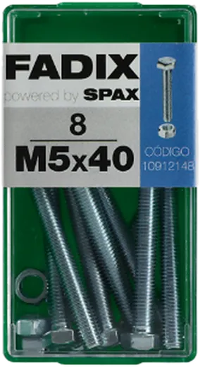Pf. Cab. Sextavada DIN 933 c/ Porcam 5x40 mm 8und S