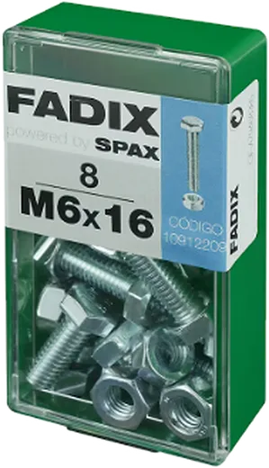 Pf. Cab. Sextavada DIN 933 c/ Porcam 6x16 mm 8und S