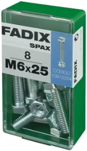 Pf. Cab. Sextavada DIN 933 c/ Porcam 6x25 mm 8und S