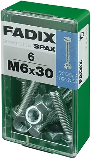 Pf. Cab. Sextavada DIN 933 c/ Porcam 6x30 mm 6und S