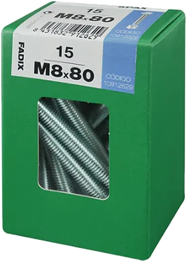 Pf. Cab. Sextavada DIN 933 c/ Porcam 8x80 mm 15und L3