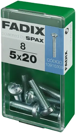Pf. Métrico Cab. Cilíndrica DIN 7985M 5x20 mm 8und S