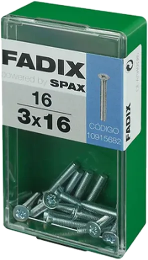 Pf. Métrico Cab. Embeber DIN 965M 3x16 mm 16und S