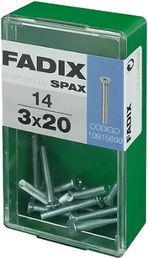 Pf. Métrico Cab. Embeber DIN 965M 3x20 mm 14und S