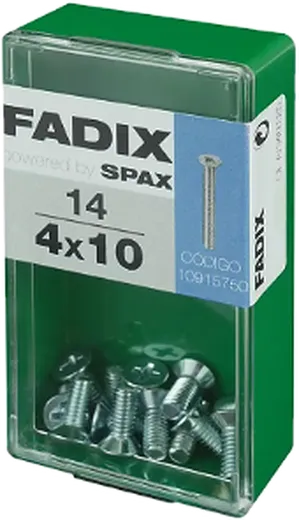 Pf. Métrico Cab. Embeber DIN 965M 4x10 mm 14und S