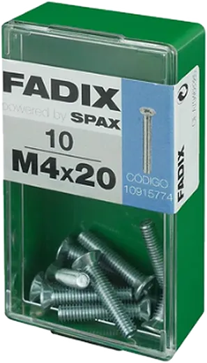 Pf. Métrico Cab. Embeber DIN 965M 4x20 mm 10und S