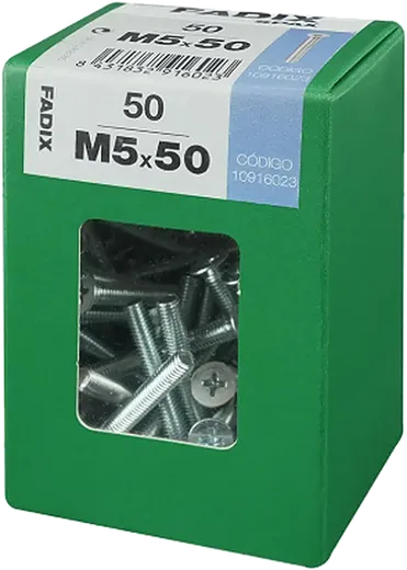 Pf. Métrico Cab. Embeber DIN 965M 5x50 mm 50und L3