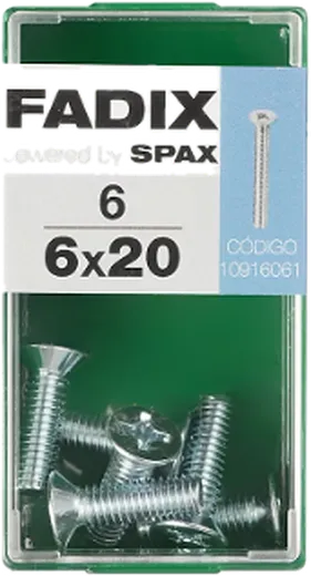 Pf. Métrico Cab. Embeber DIN 965M 6x20 mm 6und S