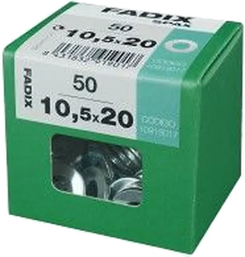 Anilha DIN 12510,5x20 mm 50und L1