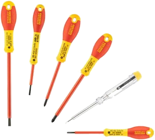 Conjunto de Chaves de Fenda Eletricista Isoladas FatMax® de 6 Peças 1000V Fenda/phillips