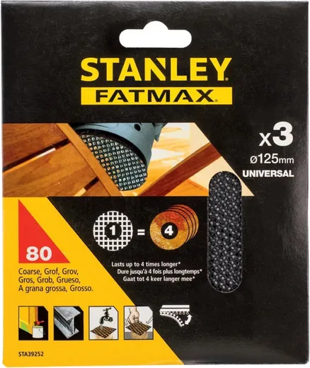 3 Folhas De Lixa Malhagem 125mm para multilixadora