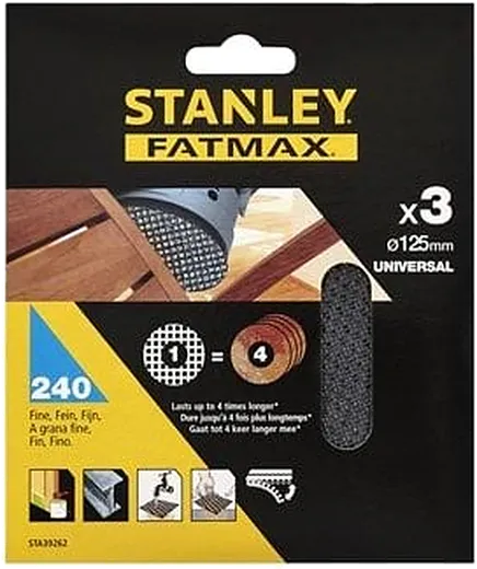 3 Folhas De Lixa Malhagem 125mm para multilixadora