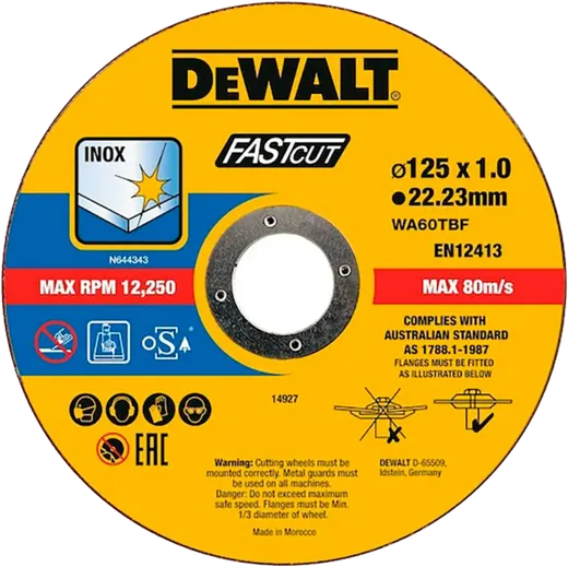 Disco Corte DeWalt 125mm x 1mm